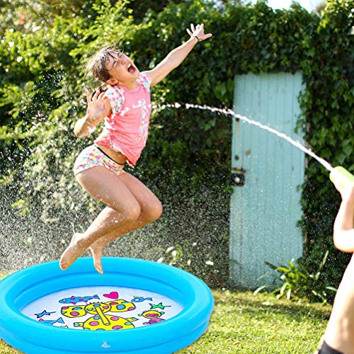 Bañera Inflable, Bañera para Niños Pequeños, Juego de Agua de PVC, Piscina de Bolas Oceánicas, Piscina Interior e Infantil para el Hogar, Piscina Redonda Inflable para Niños Al