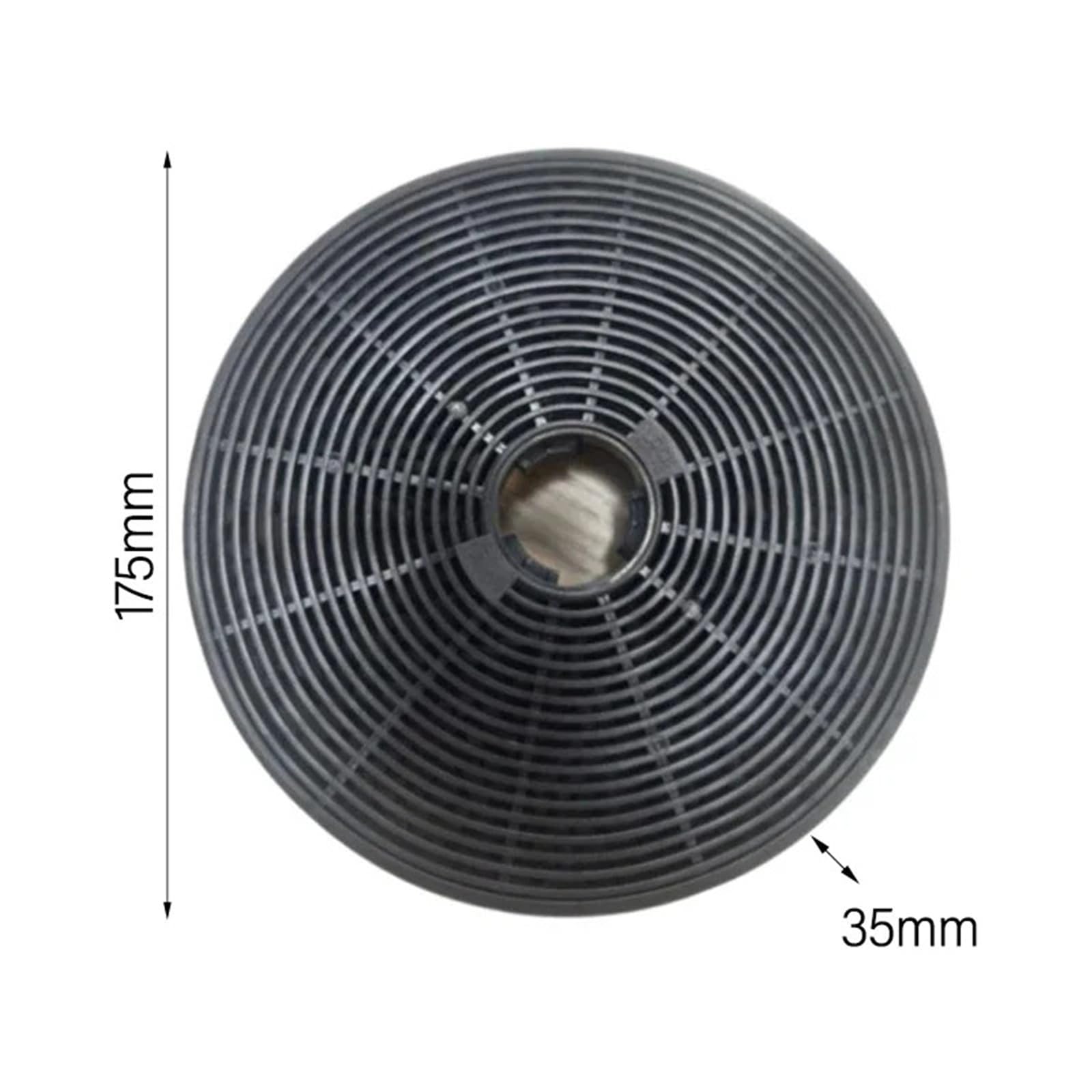 Compatible con filtros de carbón activado for campana extractora de 175x175x35mm, 2 uds.