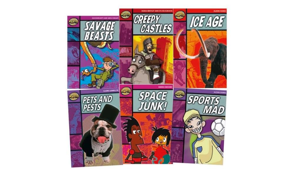 Learn at Home: Rapid Reading Pack 2 for struggling readers in Years 3-6 (6 dyslexia-friendly reading books)