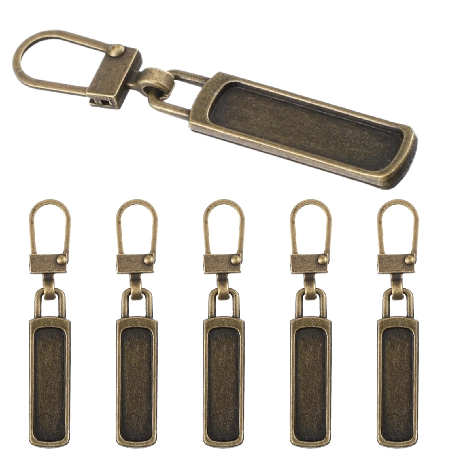 Mabor 6PCS Zipper Pull Replacement, Zipper Tags Cord Pulls for Purse Jacket Backpack Boots Coat Suitcase Jeans Luggage Dresses