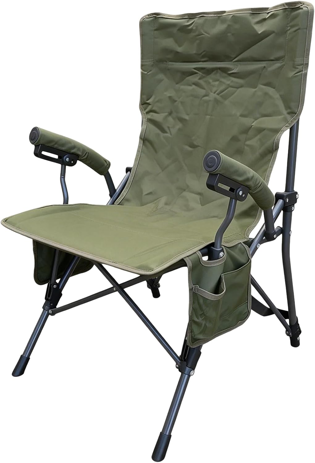2026 New Upgrade Heavy Duty Sauna Chair - High Back Support, Portable & Collapsible - Fits Portable Steam Sauna Boxes - Green