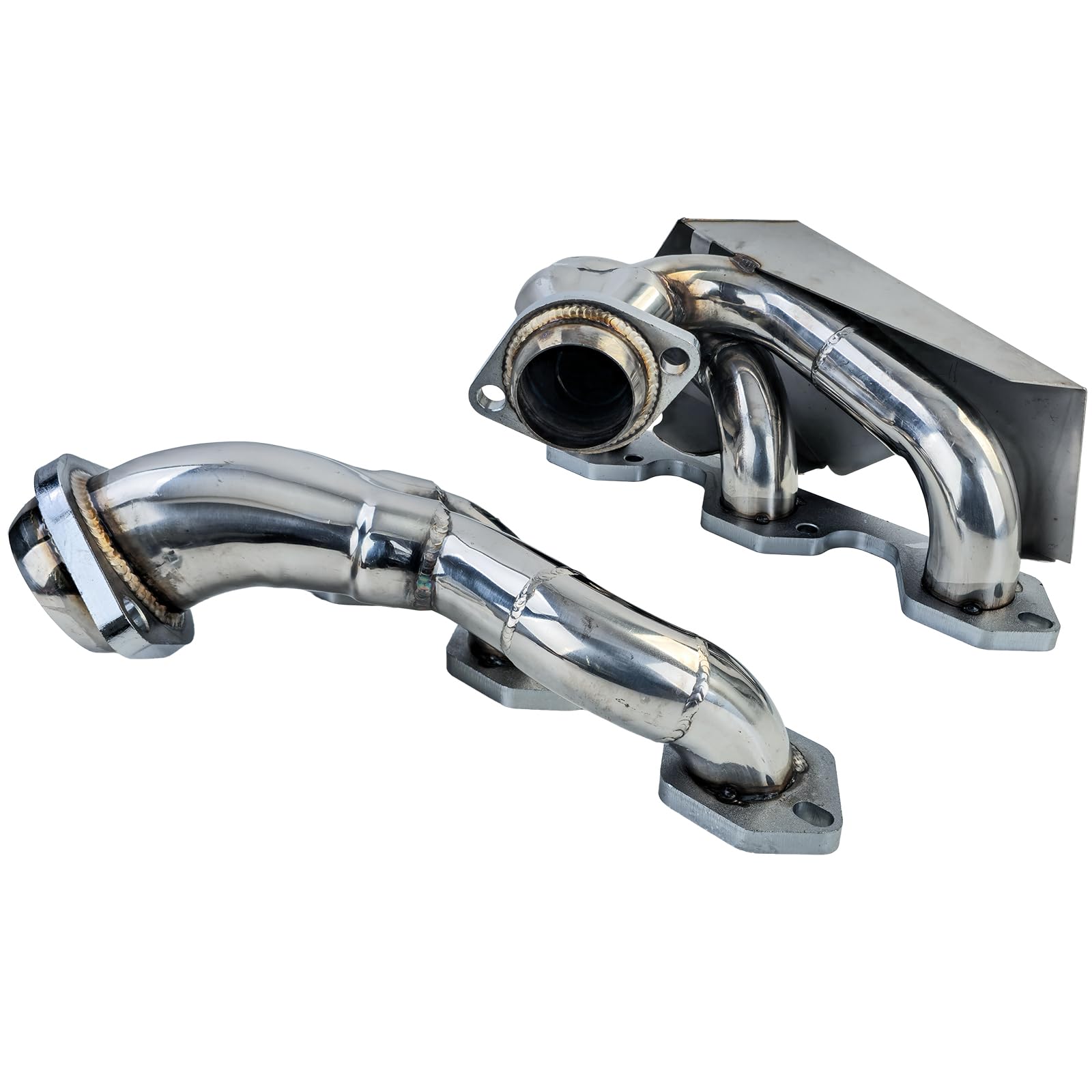 Edelstahl Fächerkrümmer Header poliert für Jeep Wrangler JK 2007-2011 3.8L