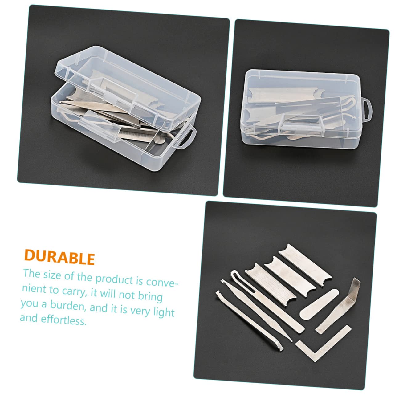 Kit di Riparazione per Sassofono e Clarinetto Argento | Strumento Portatile in Metallo, Manico Antiscivolo, Regolazione del Giunto e Finitura Resistente All'usura