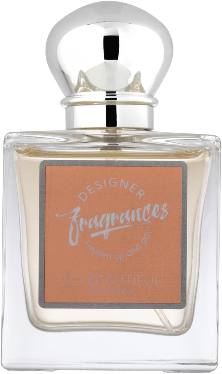 So Beautiful 50ml Women’s Eau De Parfum Spray - For Instant Freshness on The Go - Long Lasting Luxury Smelling Perfume for Your Face, Body and Skin – Great Female Gifts