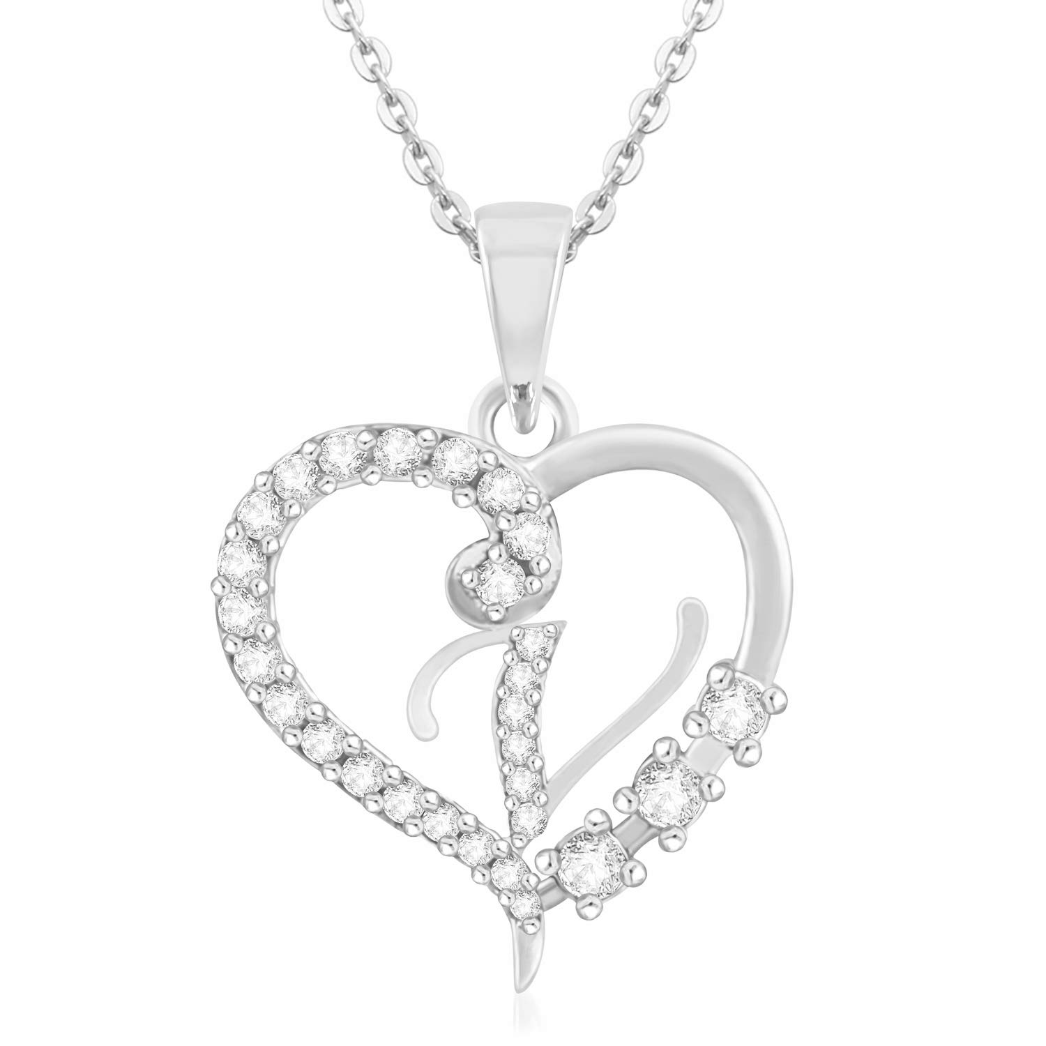 See full amazon price history chart for Kanak Jewels Mens and Womens Love Collection Brass Pendant "V" Letter Silver Gold plated Valentine American Diamond Couples Lovers Design alphabet Cubic Zirconia Brass Chain Pendant (Silver) Kanak Jewels Mens and Womens Love Collection Brass Pendant "V" Letter Silver Gold plated Valentine American Diamond Couples Lovers Design alphabet Cubic Zirconia Brass Chain Pendant (Silver) (B07ML3RH6T) Amazon Price History, Amazon Price Tracker