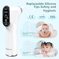 Bubbacare elektromos orrszívó LED lámpával, 4 szilikon fej és 3 szívóerő szinttel 5