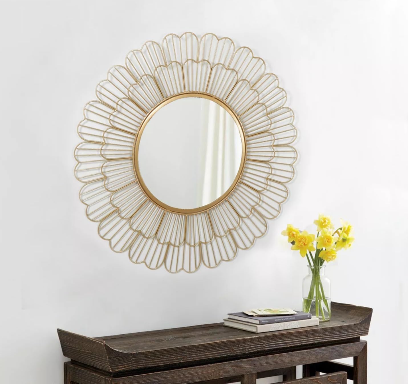 Artemade Gold Flower Wall Mirror - Glam Decor -14 Artemade Gold Flower Wall Mirror - Glam Decor -14