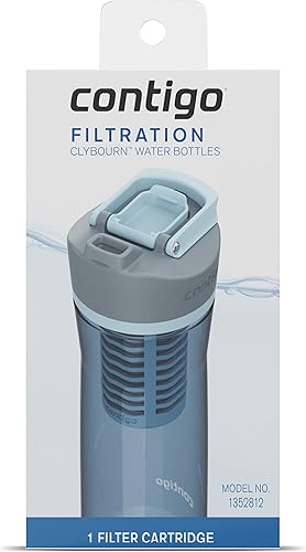 Contigo Filtro de repuesto para botella de agua con filtro Clybourn FreeFlow con tapa AUTOSEAL