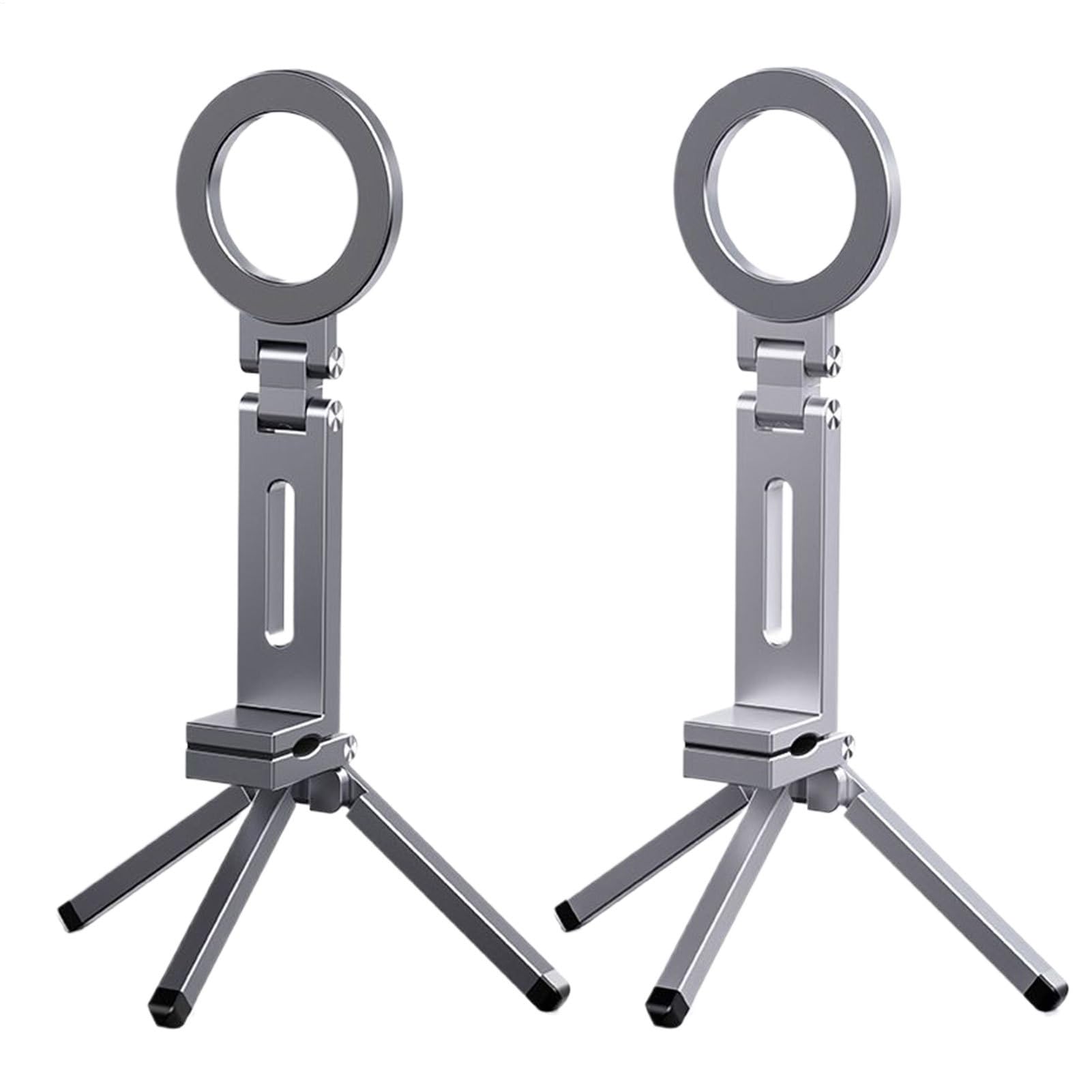 Supporto Treppiede Magnetico Da Smartphone Clip Rotante Portatile | Supporto da Scrivania per Smartphone Portatile Pieghevole Leggero Robusto ad Angolazione Multipla con Montaggio Universale