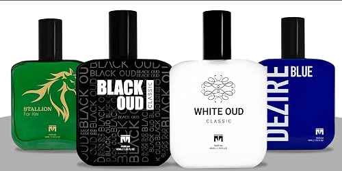 Parfum Combo Set - Stallion, Black Oud, White Oud & Dezire Blue, 40ml