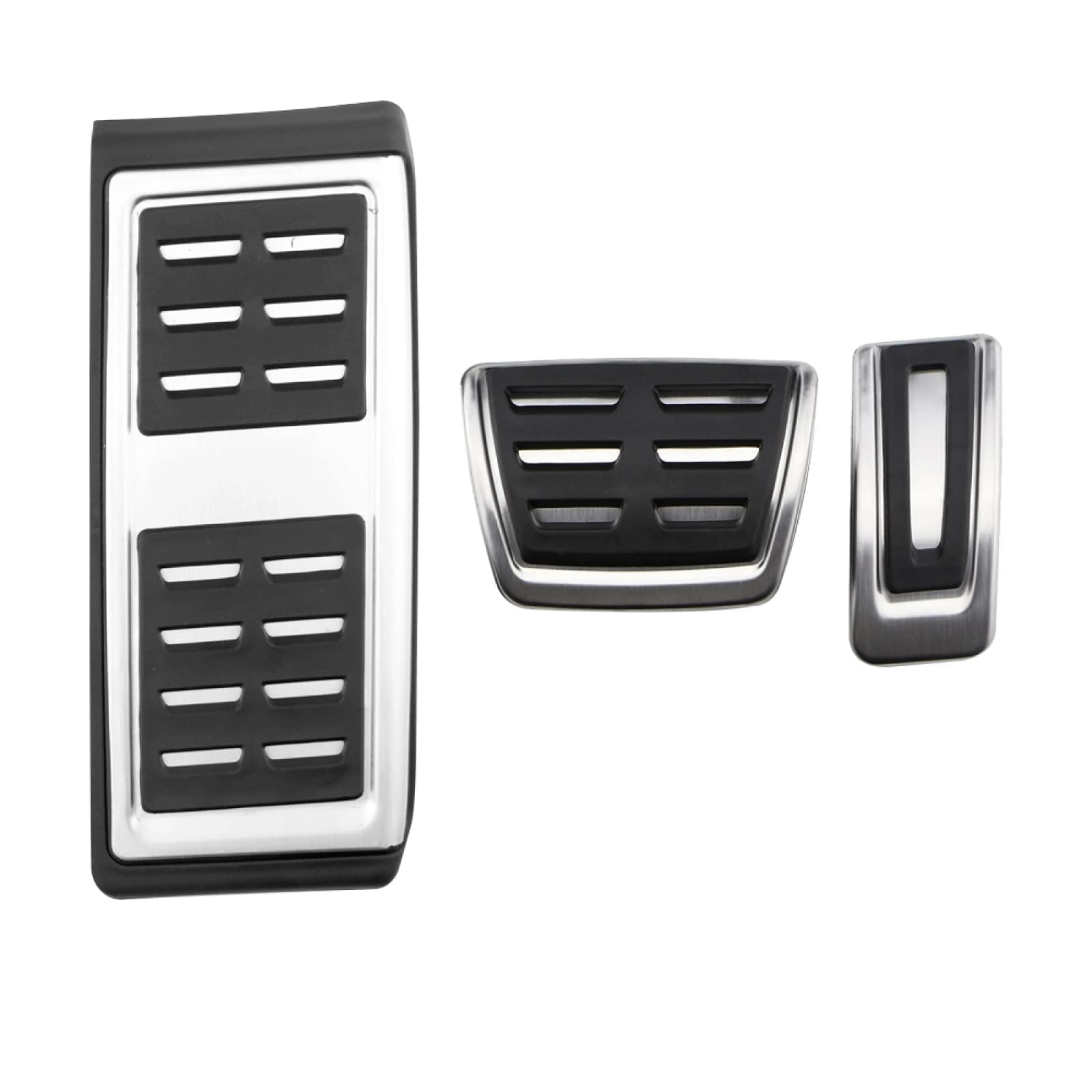 Copri Pedali per Audi A1 2012-2021, Pedale Antiscivolo per Pedale Sinistro Auto in Metallo Pedaliera per Auto Adatta Auto Poggiapiedi,A-at