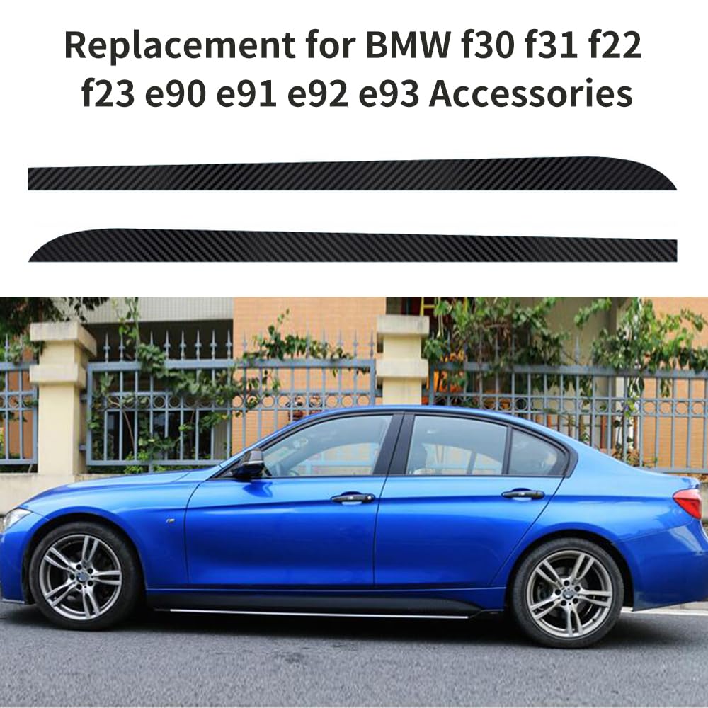 2 pezzi strisce laterali gonna adesivo M prestazioni decalcomanie accessori, per BMW F30 F31 M pacchetto 328i 335i 320i 330i 3 serie 2011-2019