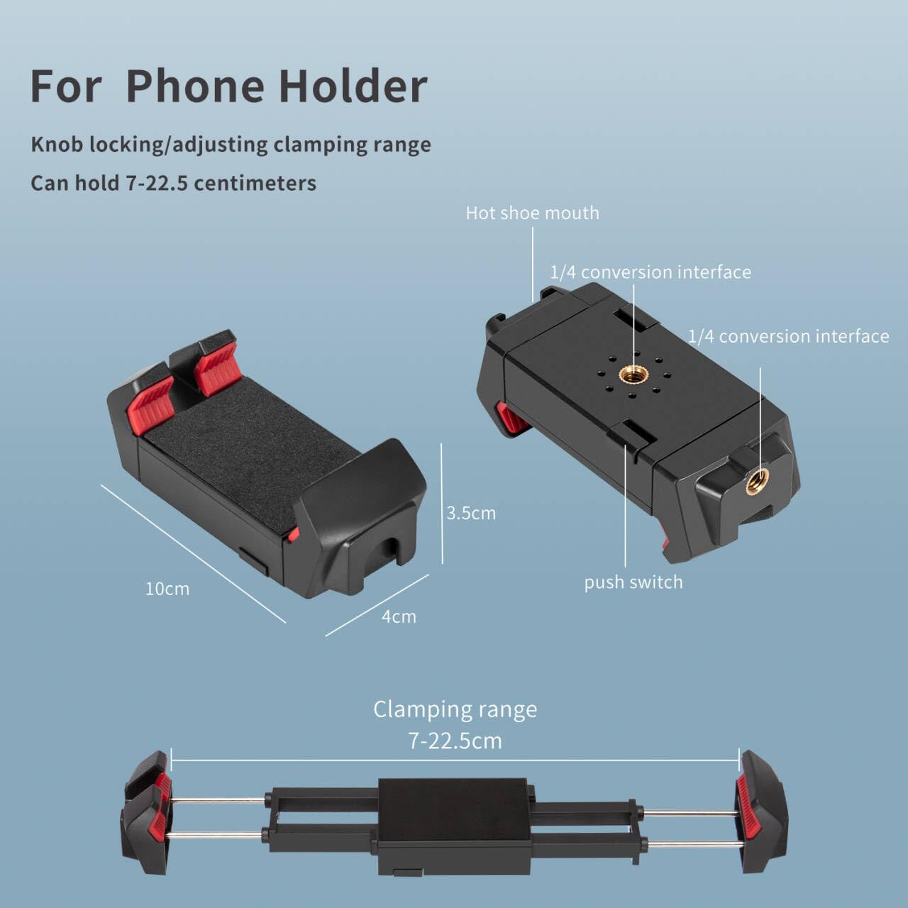 Braccio magico articolato regolabile con morsetto e clip di supporto per telefono per supporto da scrivania, supporto da scrivania, treppiede per telefono cellulare (3 bracci+morsetto+clip