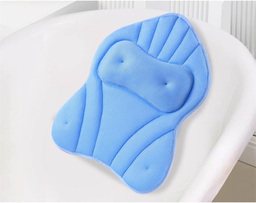 Bath Pillow Suction Cup Non-Slip Quick Dry Bathtub Cushion Bathroom Soaking