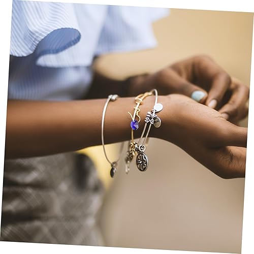 Miniatura 8 de COHEALI 80 piezas de cuentas octogonales de doble agujero para fabricación de joyas, espaciador, cuentas de agujero facetado, cuentas de acrílico,