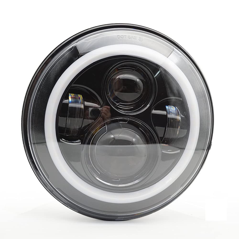 Anioł Eyes Światła Samochodowe, Angel Eyes Zastosowanie Pasuje do Wrangler 7 Cal Reflektor Motocyklowy Zmodyfikowany Reflektor Anioł Oko Linia Linia Światła Okrągłe Pełne Światło