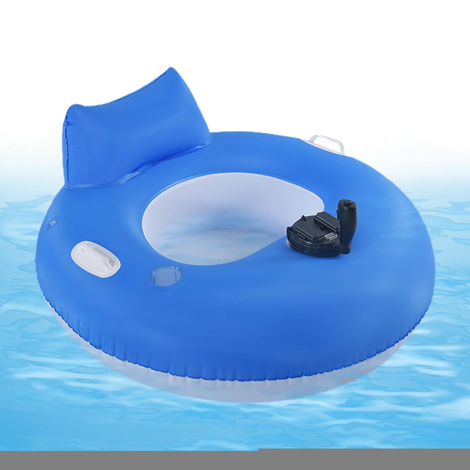 Cojín de natación motorizado,Tumbona de agua inflable para mujeres - Tumbona cómoda y portátil para nadar en el lago de verano y tomar el sol