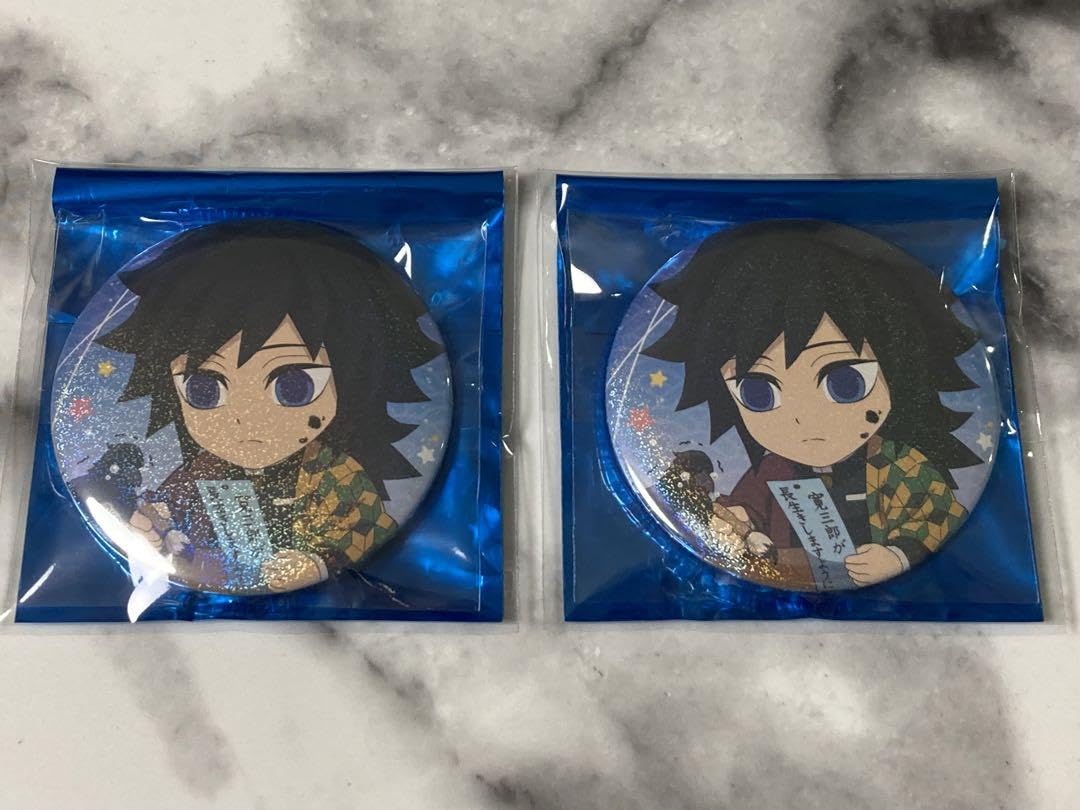 Amazon.co.jp: 冨岡義勇／七夕 パリ／ホログラム缶バッジ 2個