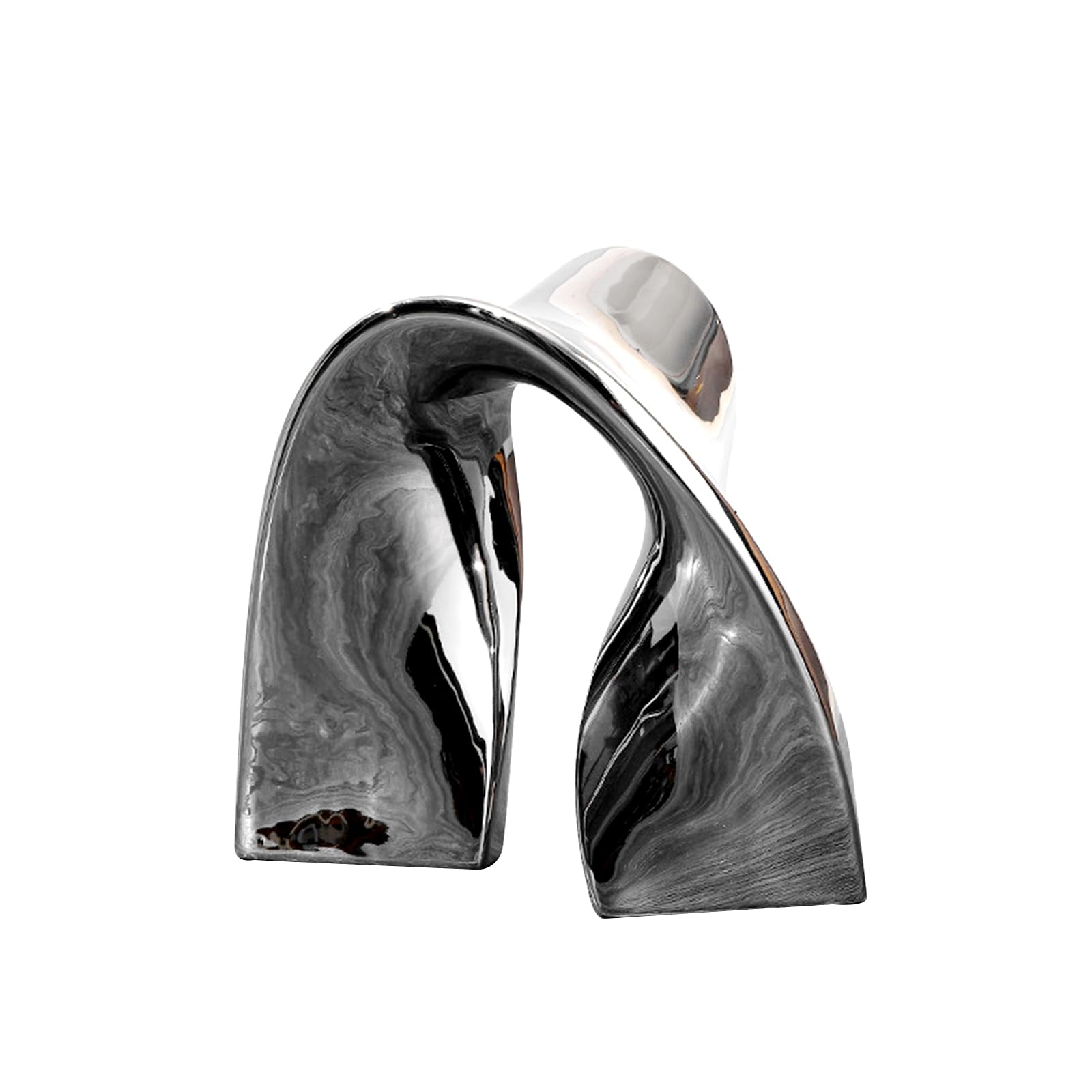 Tauzveok Abstract Art Sculpture Decoration, Decoration Living Room, for Bedroom Table Decoration Office Apartment Sculptures And Statues, Decor, Resin,02 silver