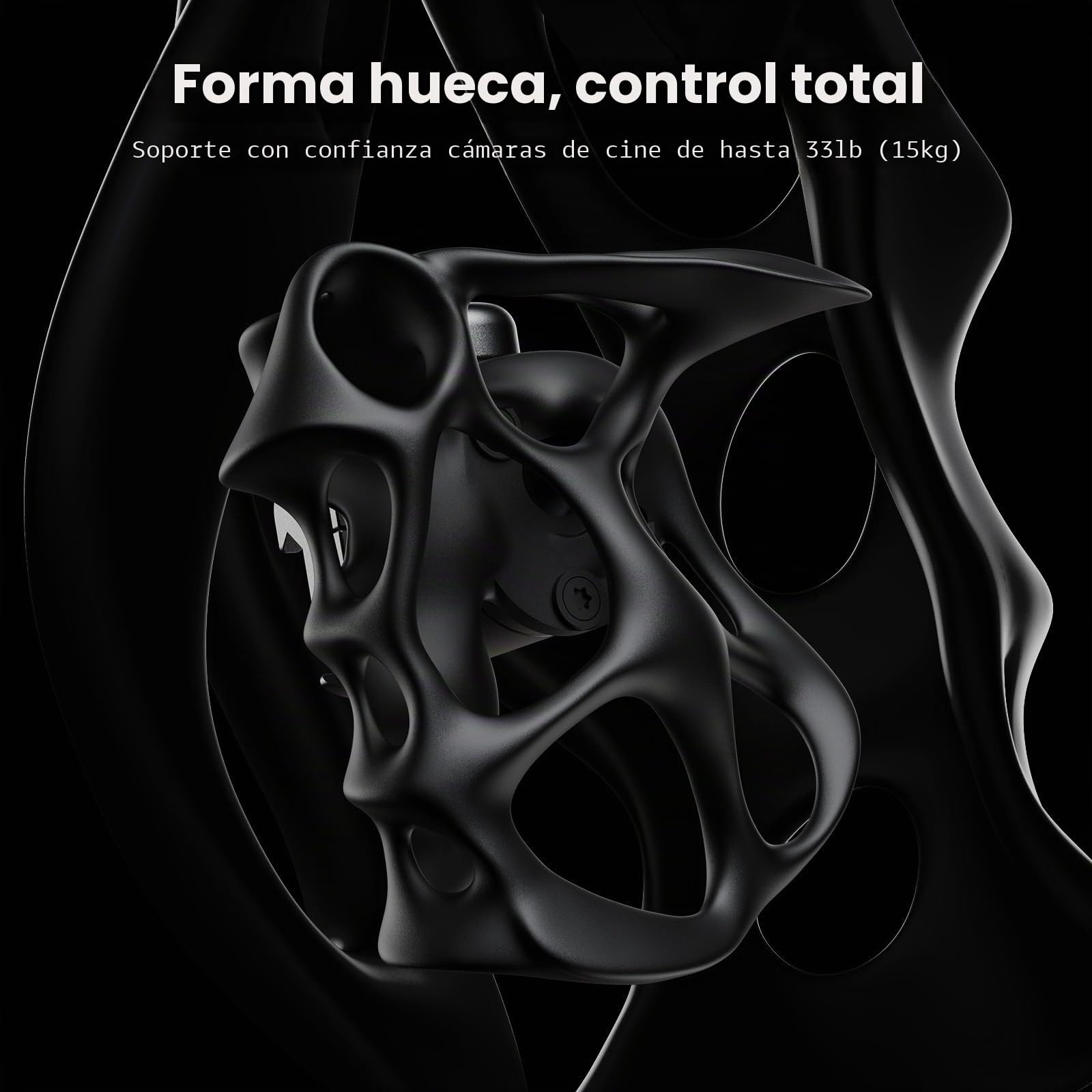SMALLRIG Manija derecha hueca giratoria sin problemas de 360° con abrazadera NATO, incluye un riel NATO, carga de 15kg/33lb, liberación rápida para jaulas de cámara y arneses de hombro