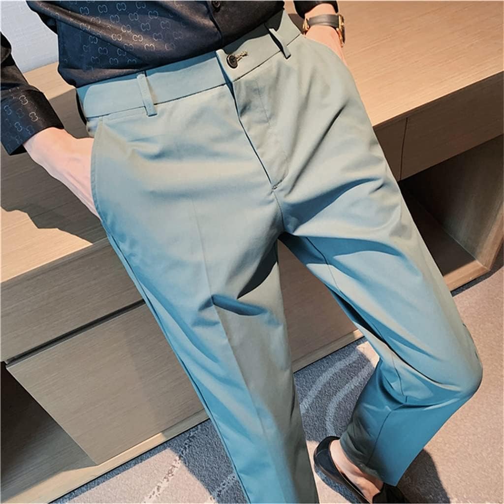 Men's Pants Stretch Trousers Men Business Casual Wear Formal Suit