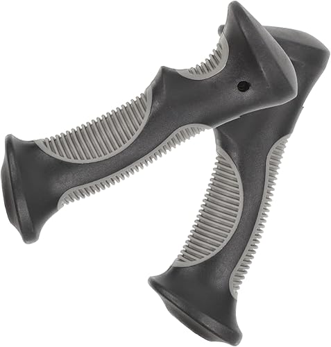 2 piezas de mango de bastón de trekking de repuesto para bastón de senderismo al aire libre, mango ergonómico esférico de plástico para cañas de