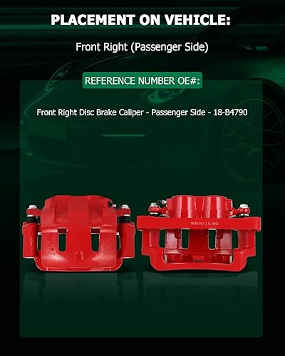 Miniatura 6 de SCITOO 18-B4790 Pinza de freno delantera derecha del lado del pasajero para Ford para Excursion 2000-2005, para Ford para F-250 Super Duty