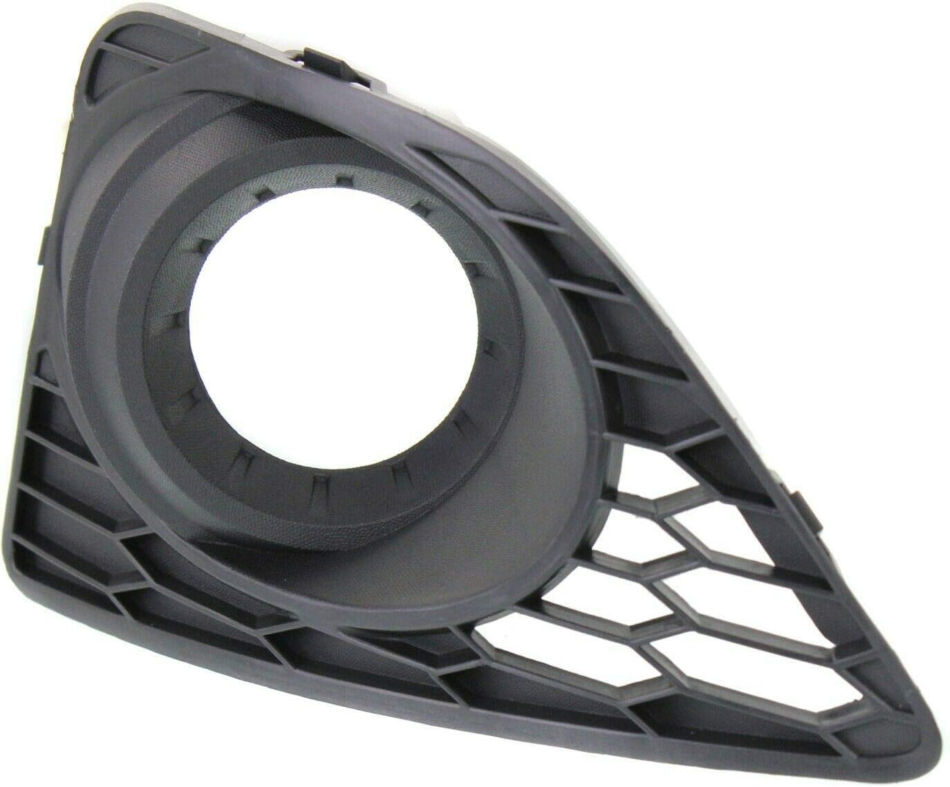 DAT AUTO PARTS Front Left Driver Side Fog Lamp Light Hole Bezel Cover Insert Replacement For 2010-2012 Ford Fusion & Hybrid Black Textured Plastic FO1038122 AE5Z17E811BA