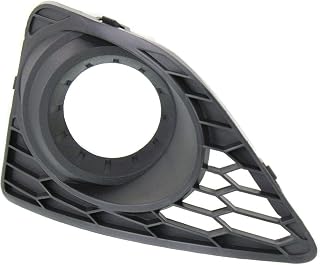 DAT AUTO PARTS Front Left Driver Side Fog Lamp Light Hole Bezel Cover Insert Replacement For 2010-2012 Ford Fusion & Hybrid Black Textured Plastic FO1038122 AE5Z17E811BA