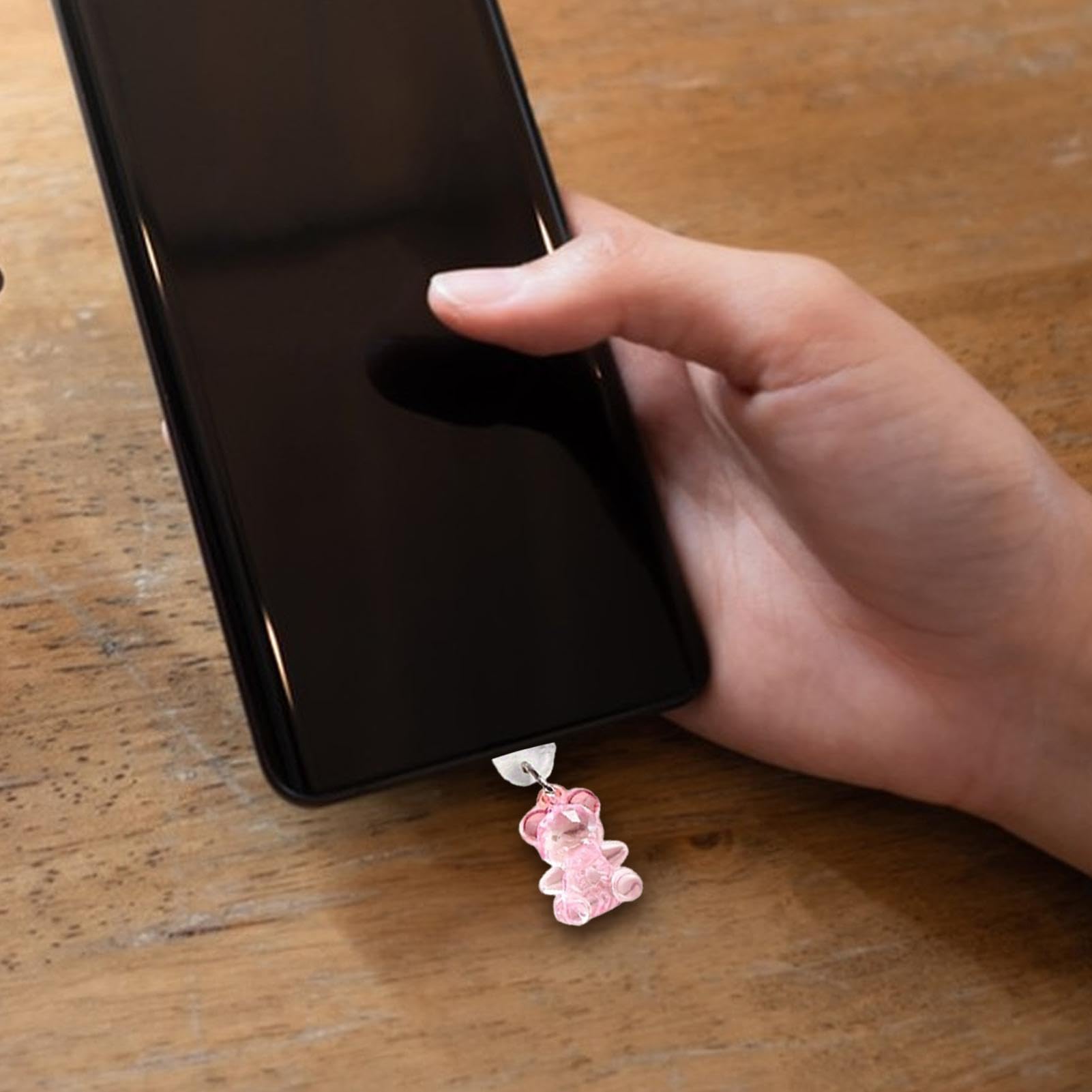 Cache De Prise USB C | Bouchon Anti-poussière De Type C En Forme D'ours De Dessin Animé Pour Téléphone Portable De Type C, Breloque De Bouchon Anti-poussière Pour Port De Type C