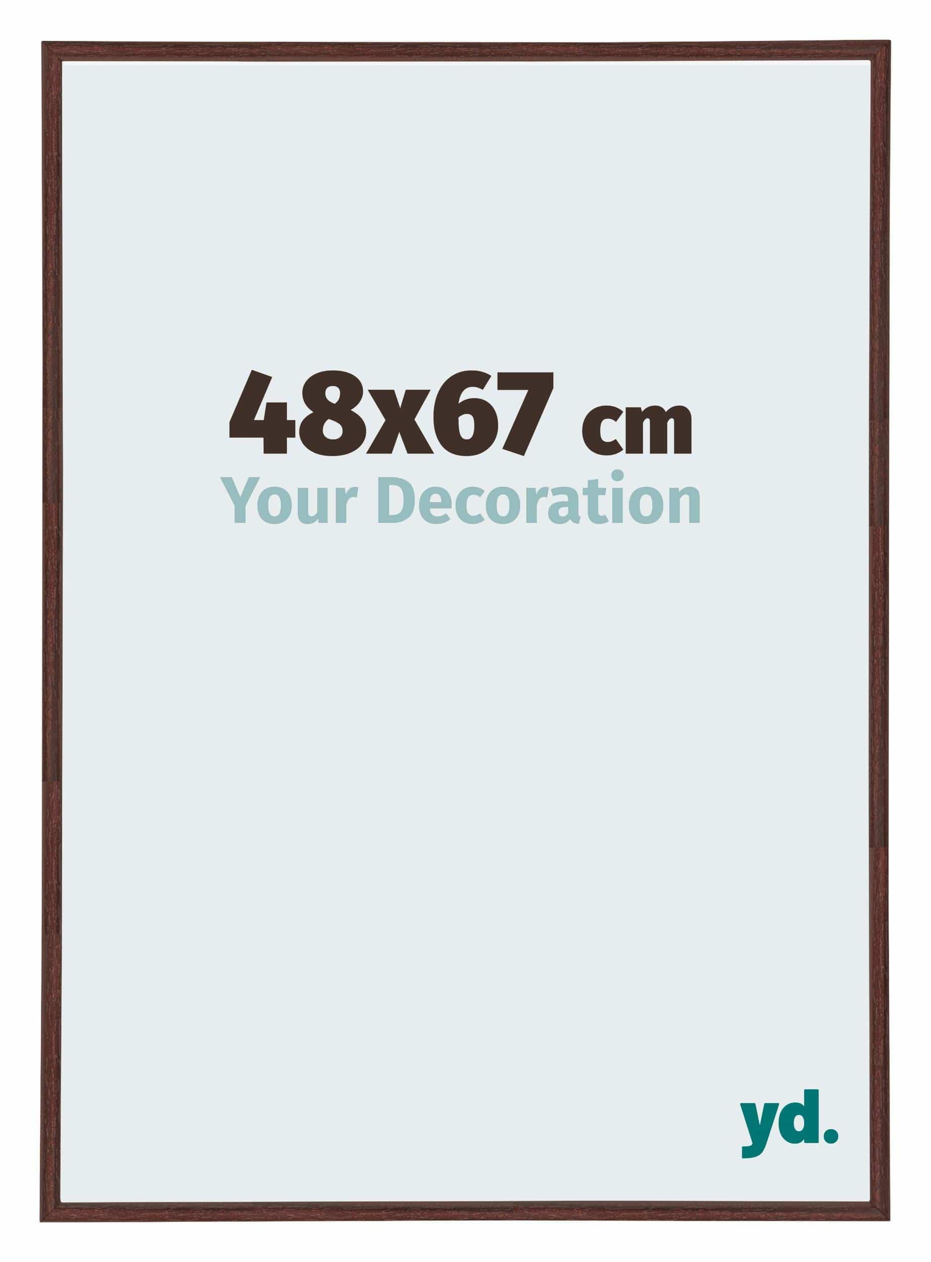 Your Decoration - Puzzle frame 48x67 - Brown - Puzzle frame 500-1000 Pieces - Plastic Photoframe - Annecy