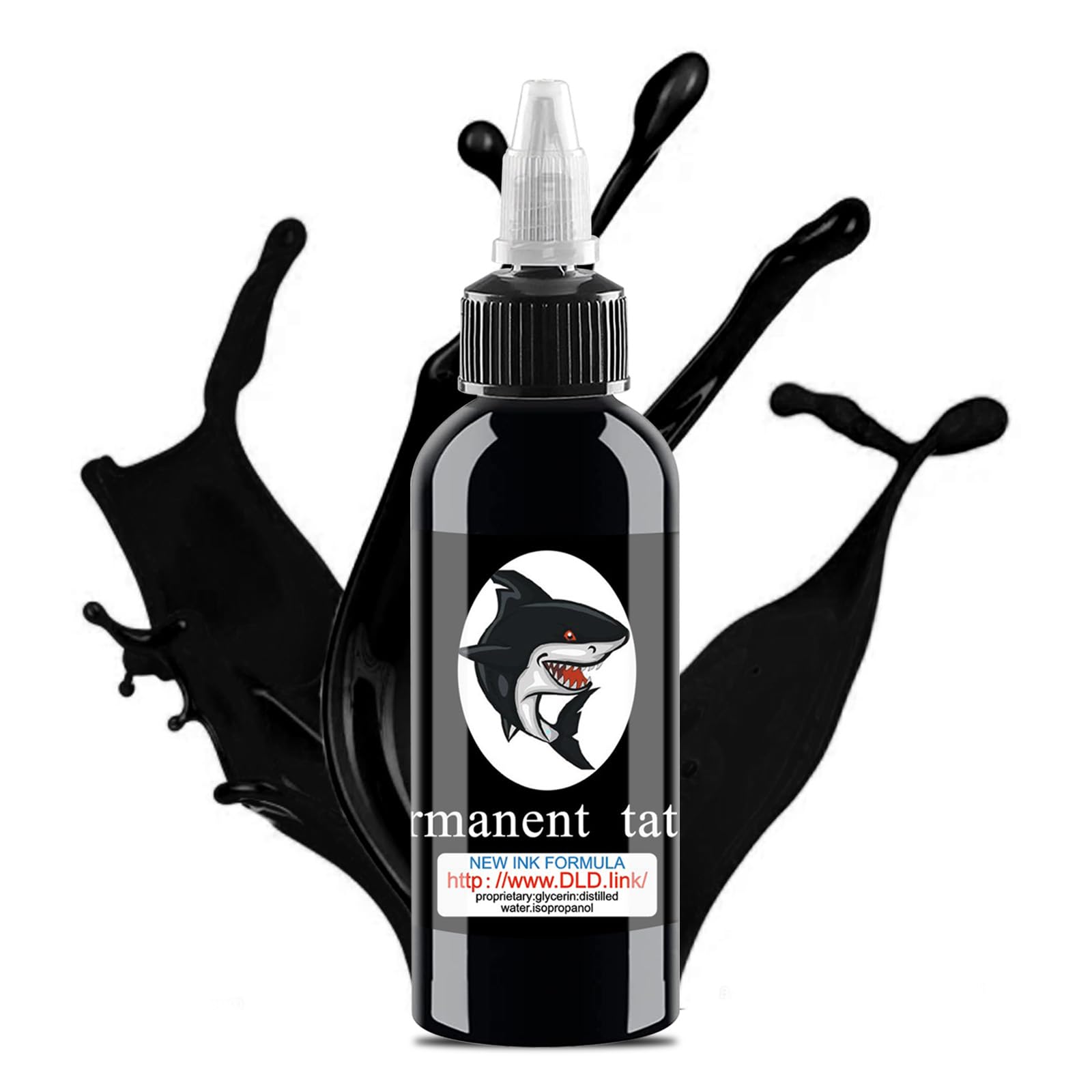 AYCOS 2 oz/Bottle Tattoo Ink - Blackout Tattoo Ink - Black Ink Dark and Bold Black Shade Pigments - Professional Tattoo Ink