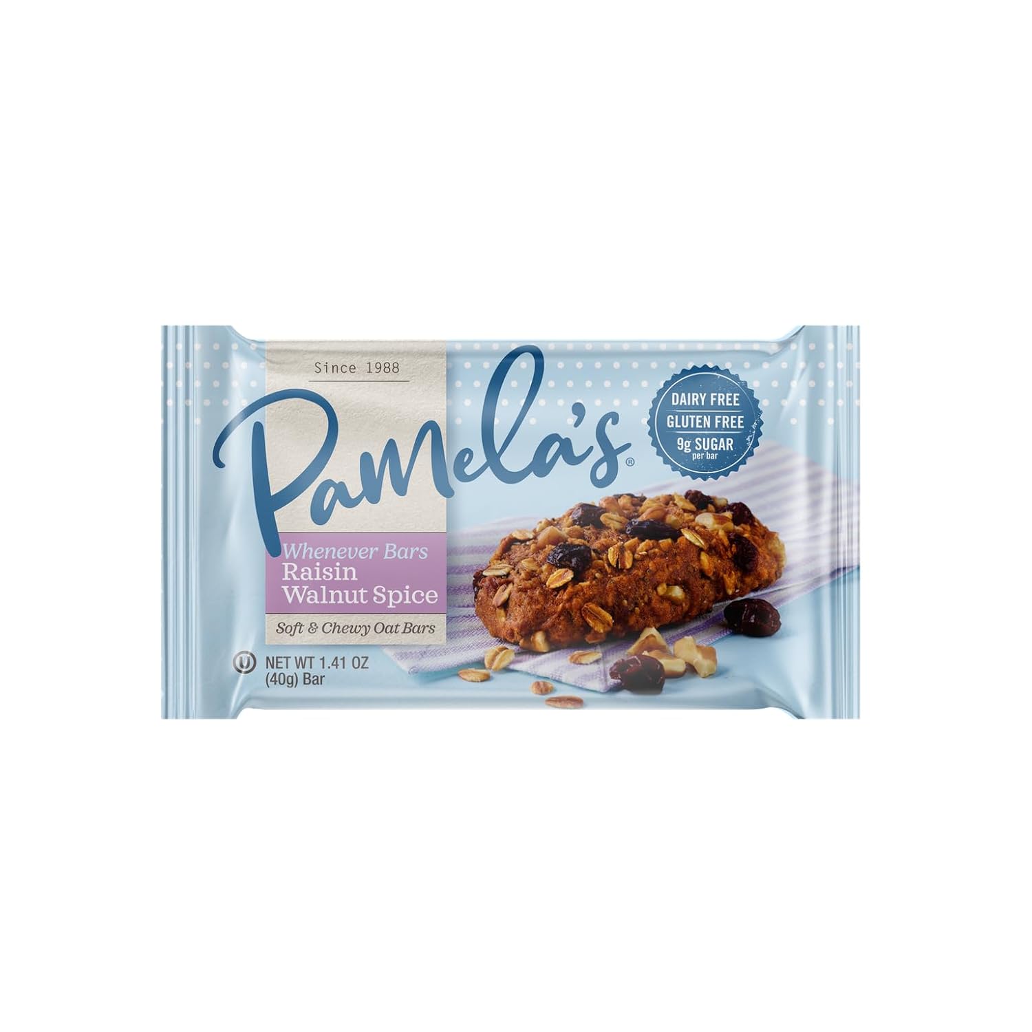 PAMELAS BAR WHNEVR OAT RASIN WLNU, 7.05 OZ, PK- 6