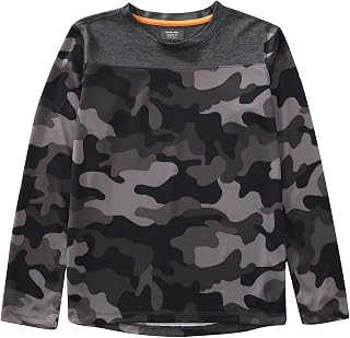 Boys Active Wicking Tech Long Sleeve Shirt 4-16yrs