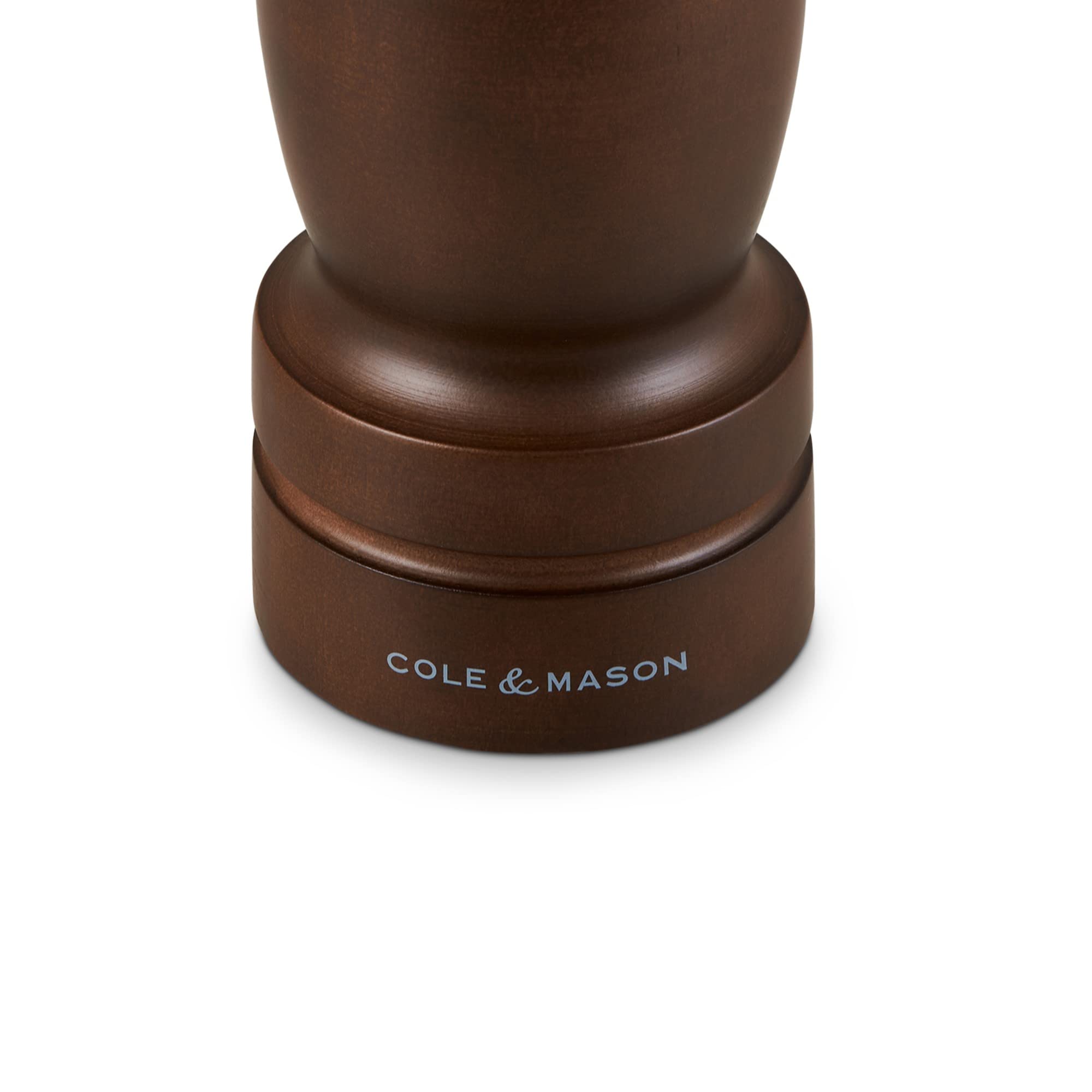 Cole & Mason Forest Capstan Moulin a Poivre, Broyeur de Poivre, Bois Foncé, Mouture Réglable, Bois de Hêtre Teinté, 315mm, Comprend 1 x Moulin, HB1244P