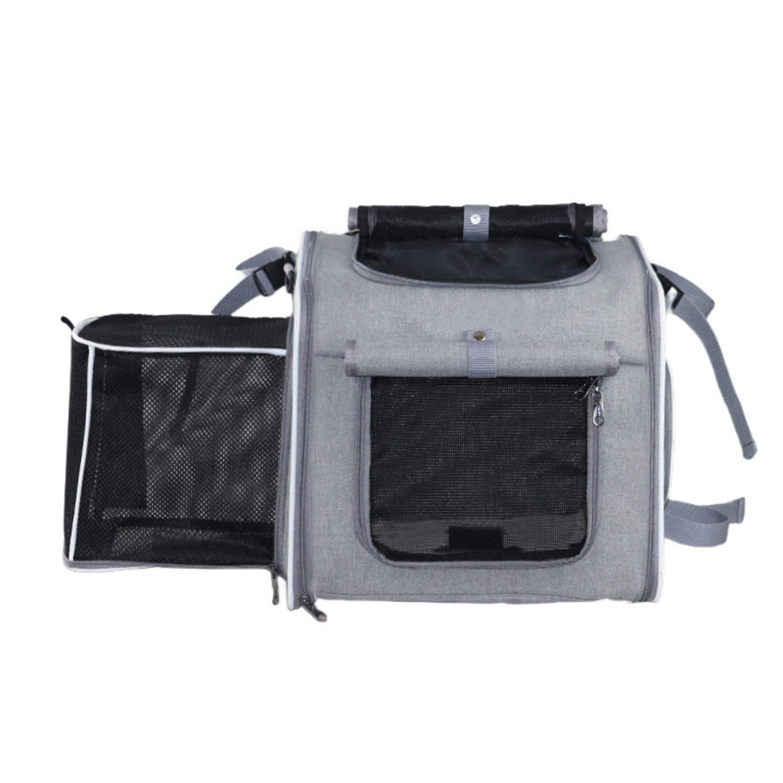 Transportín para gatos tipo mochila extensible y transpirable para viajes