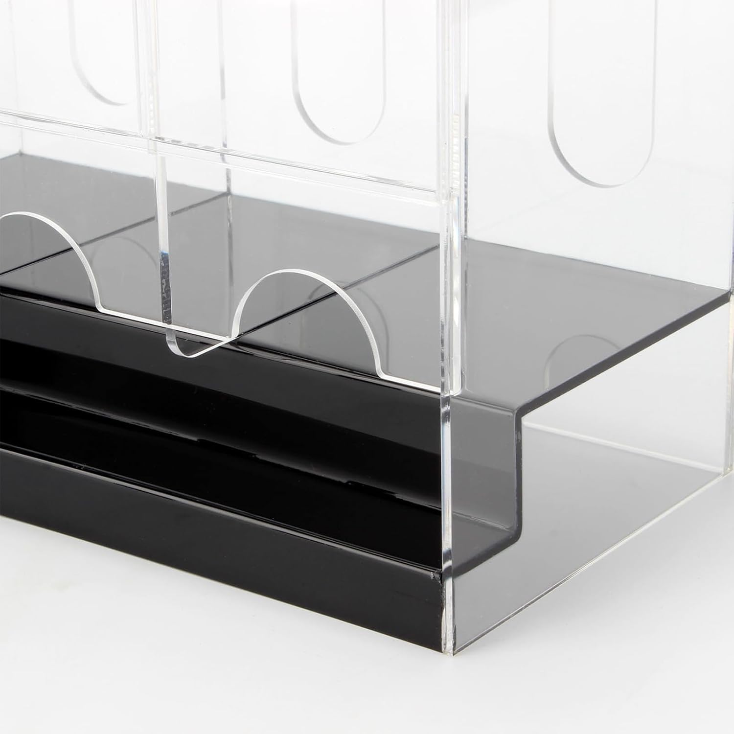 カードパックディスペンサー,3 スロット アクリルカードディスペンサーストレージ - 省スペース整理収納用品 寝室 オフィス ゲーム