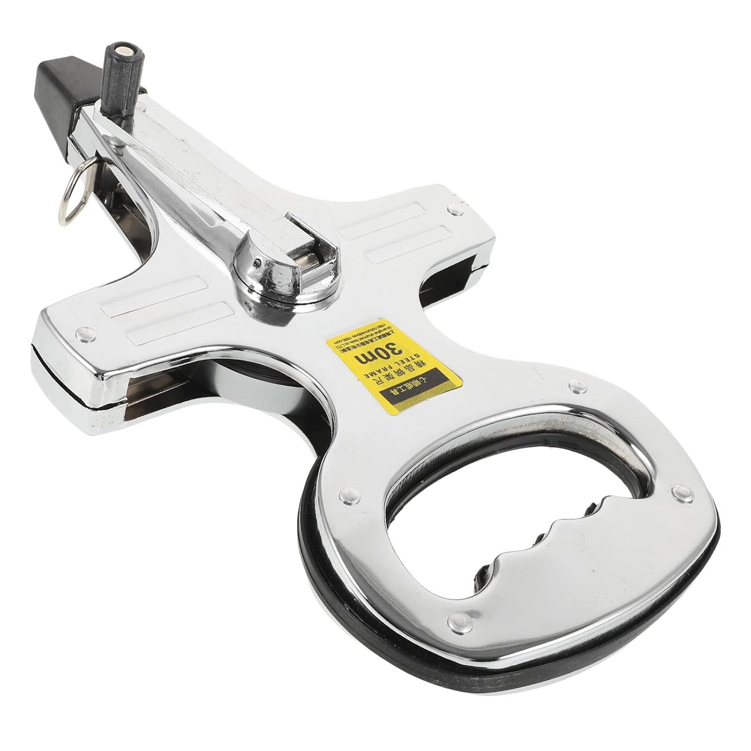 Vaguelly Handheld Steel Tape Measure 100m Steel Frame Ruler with Ground Stake Portable Measuring Tape for Construction and Surveying Tools