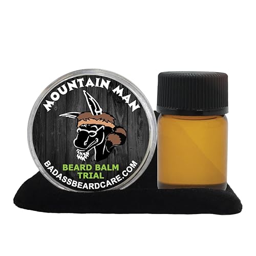 Miniatura 6 de Badass Beard Care Paquete de prueba de aceite para barba y bálsamo para barba para hombres, el aroma de peregrino, todos los ingredientes naturales,