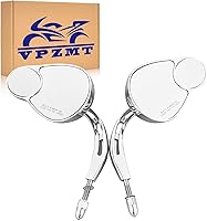 Vista 8 de Espejos retrovisores en forma de lágrima de 0.315 in para Harley Road King, Road Glide, Street Glide, Electra Glide, Tri Freewheeler Street XG500