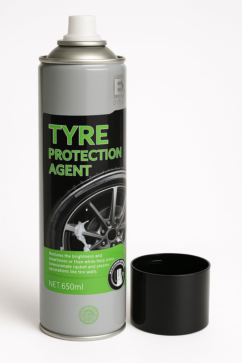 Croapo Tire Foam Cleaner Spray – 650 ml | Tyre Protection Agent for Instant Shine & Deep Cleaning | Long-Lasting, Water-Resistant Formula-image-20