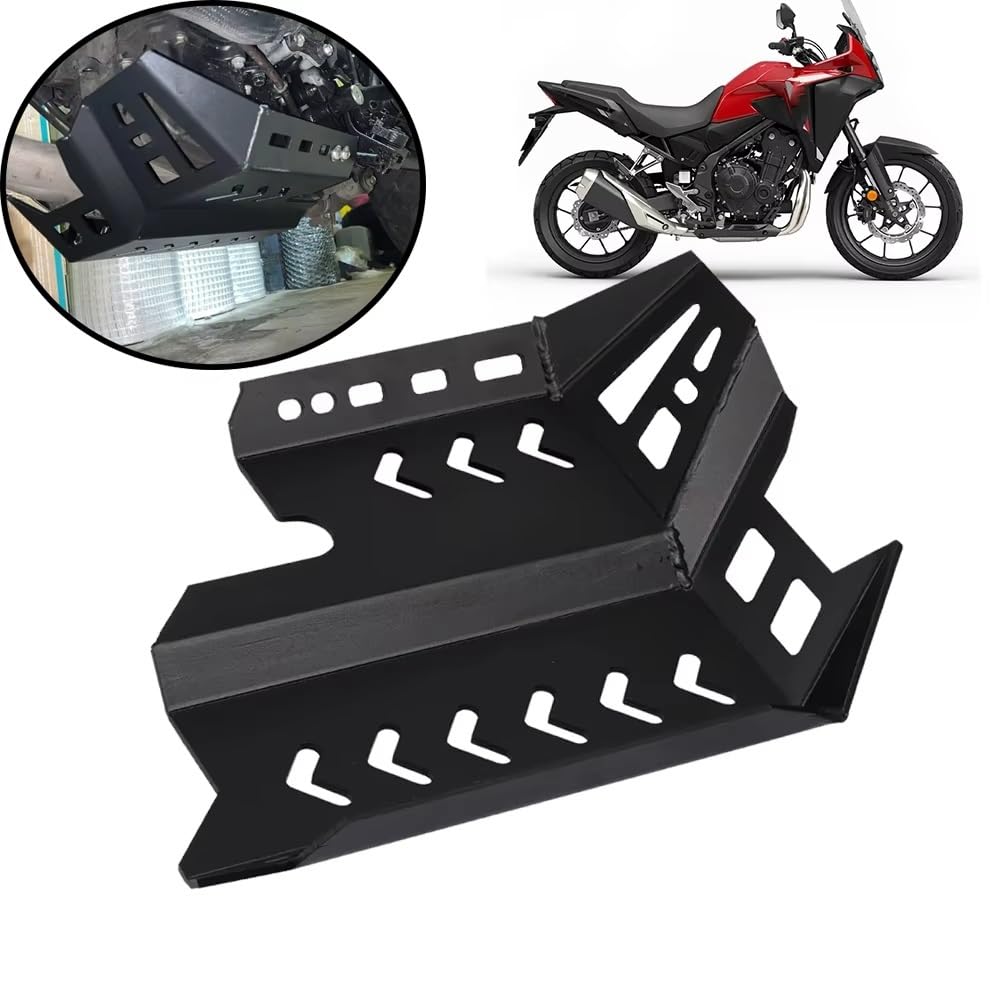 Protección Chasis Motor para NX500 500NX NX 500 NX400 Y NX 400 Protector Chasis Placa Deslizamiento Y Protector Cárter Cubierta Protectora Motor Motocicleta Cuerpo Protector Chasis(Negro)