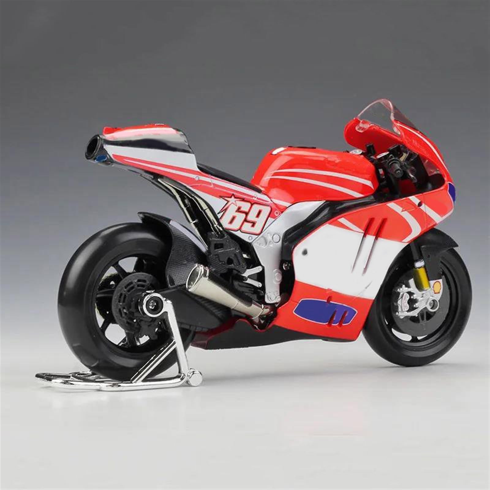 SEYXF Motorbike Toy 1:10 for Ducati GP 69 Desmosedici 2013 Motorcycle Simulation Diecast Model Collection Birthday Present