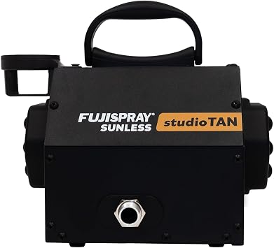 Fuji Spray Sunless 2100 studioTAN HVLP Spray Tan System with TAN7350 Bottom Feed Applicator | Interchangeable Bottom Feed Cup, and Rear-Mounted Fan Pattern Control