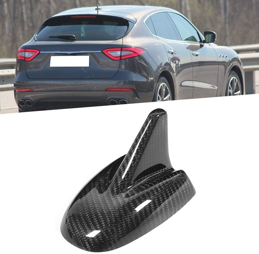 Acouto Car Antenna Cover,Dry Carbon Fiber Car Antenna Cover Roof Shark Fin Antenna Cover Trim Fit for Levante 2017-2020
