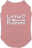 Vista 3 de Little Romeo - Stud Guapo lindo Julieta Love Dog Shirt (negro, pequeño)