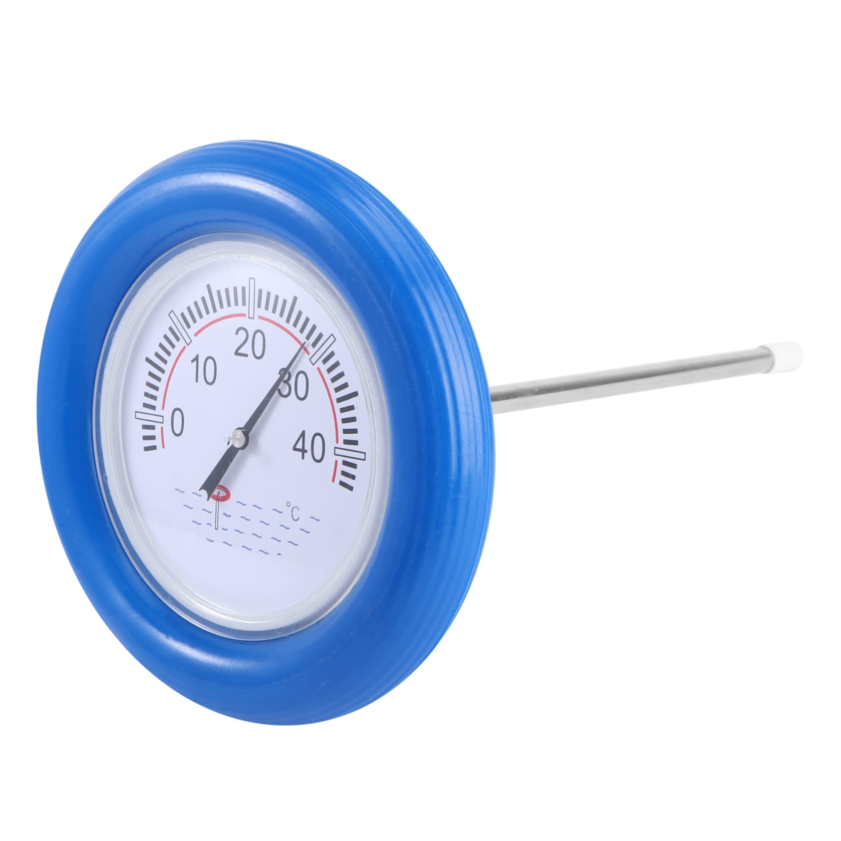Mipcase 1pezzi Termometro Galleggiante Per Piscina Tester Della Temperatura Acqua Blu Realizzato in Inossidabile e Plastica Di Buona Qualità e Preciso