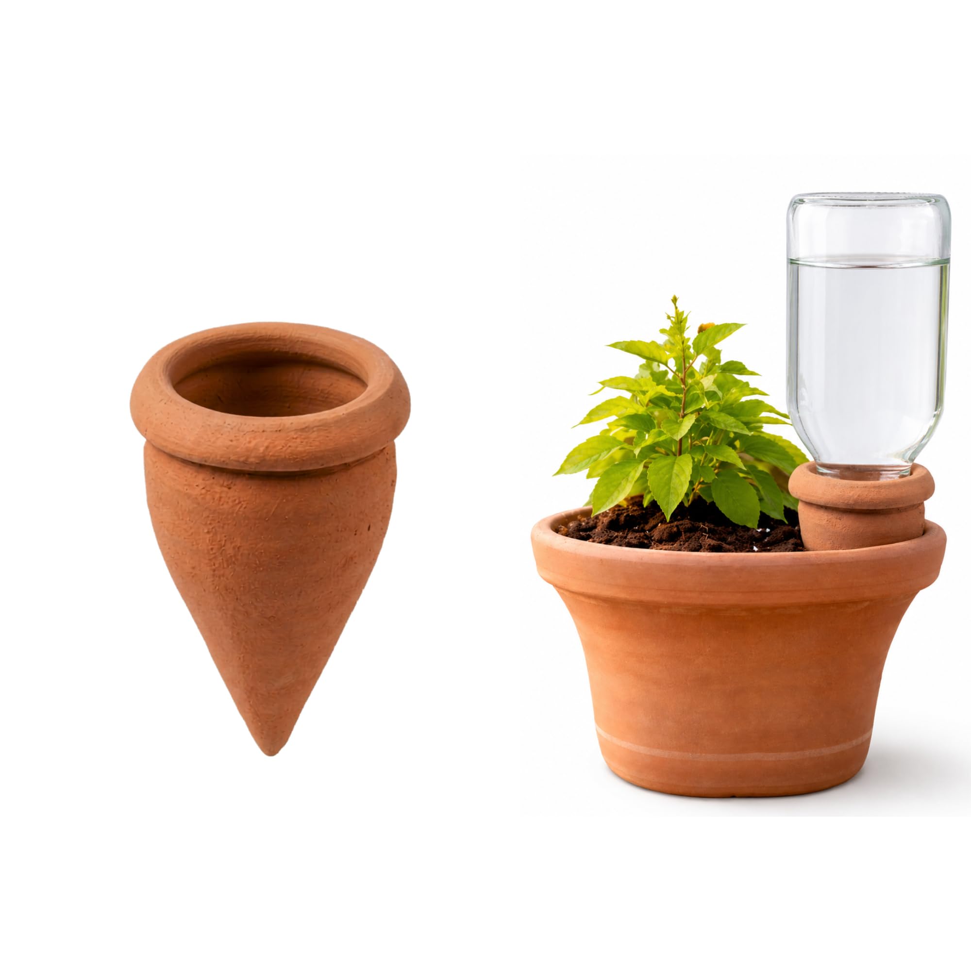 Mr.Toywoods Self Watering Terracotta Spikes for Plants | Automatic Plant Watering Device for all types of bottles | Slow Release Irrigation for Indoor & Outdoor Plants | Pack of 1-picture-26