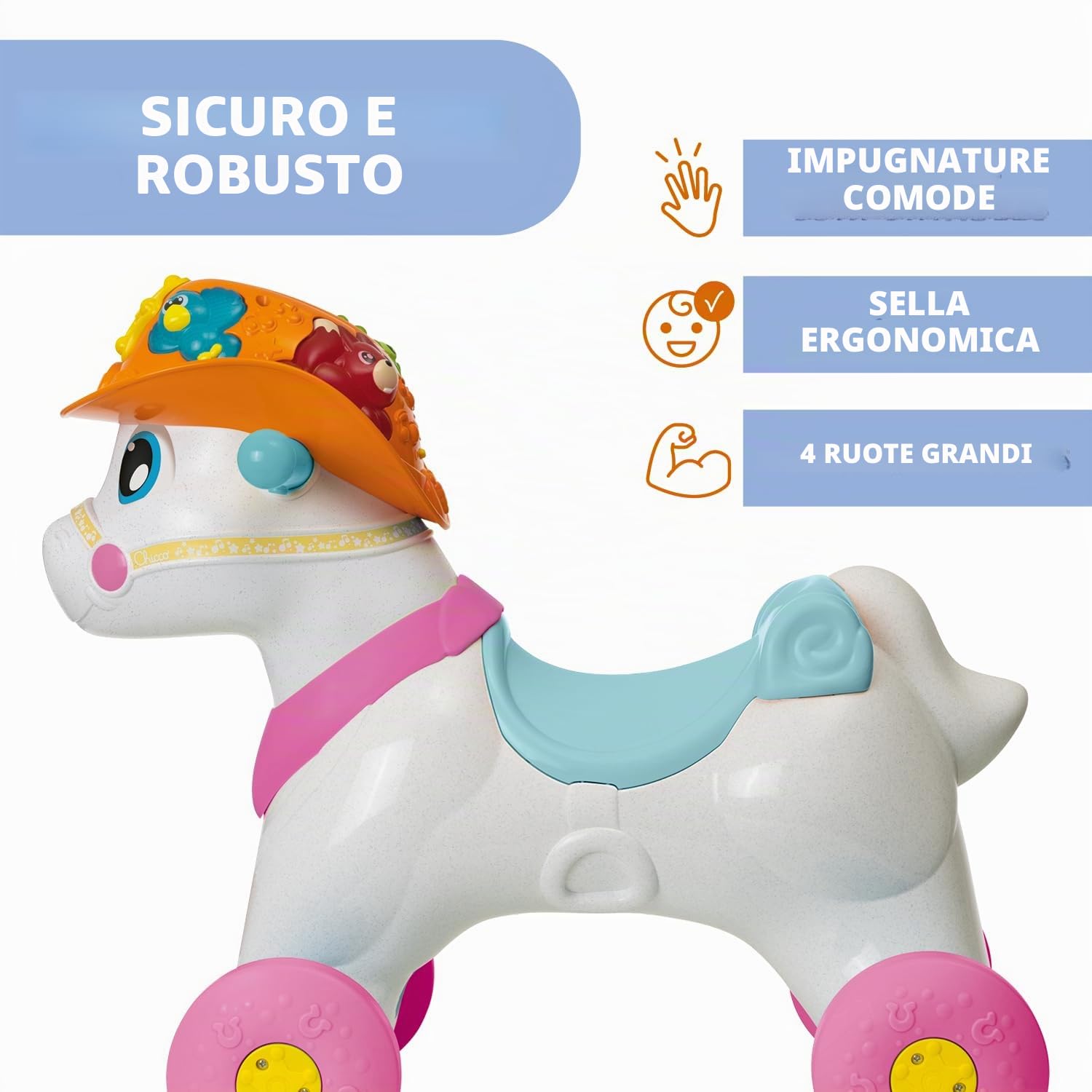 Chicco Animali Giocattolo, Colore, Miss Baby Rodeo & Friends, 00011314100000