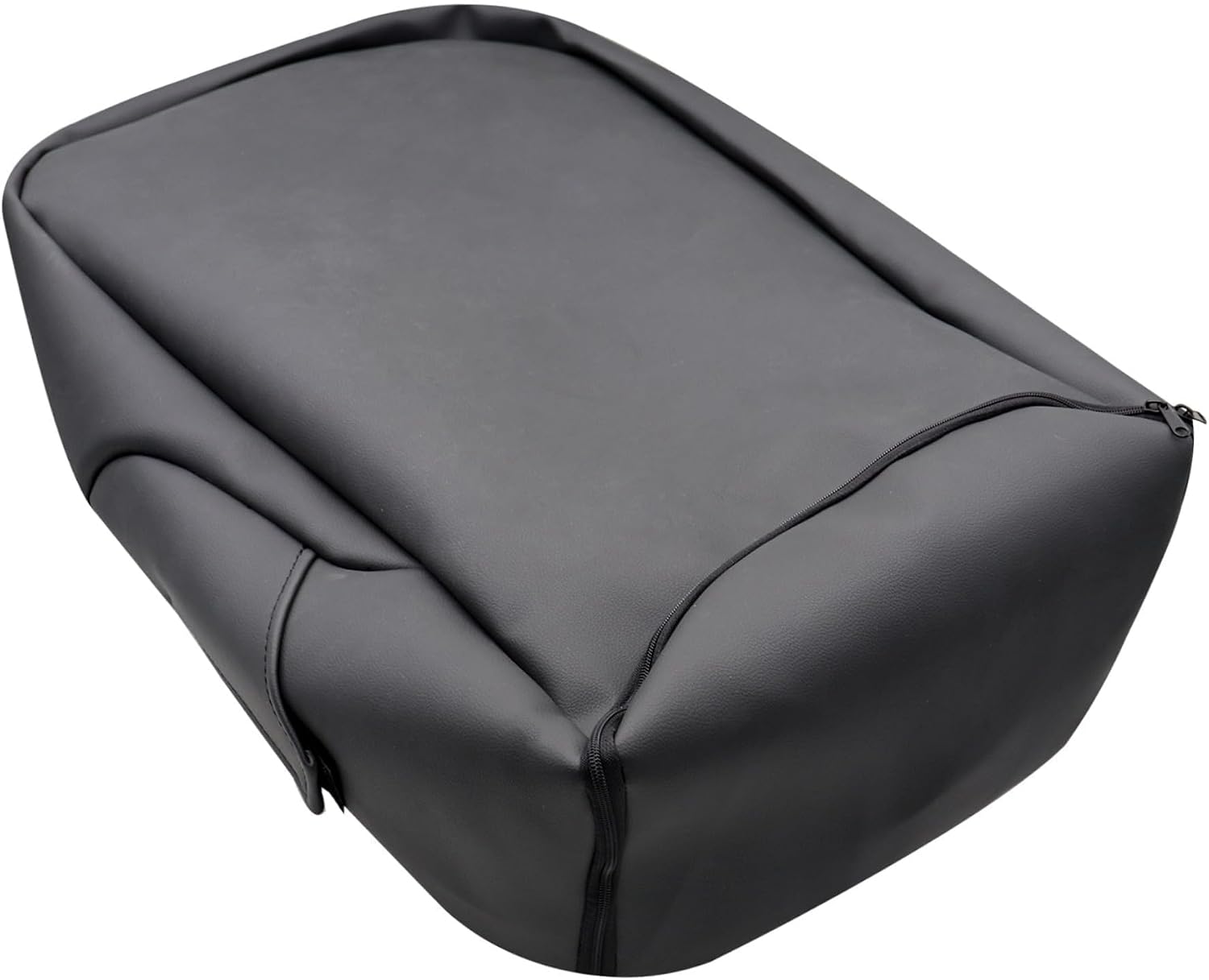 Armrest Console Jump Leather Seat Cover Compatible with Chevy Silverado GMC Yukon Sierra 2007 2008 2009 2010 2011 2012 2013 2014 (Leather Part Only) Leather Center Console Cover
